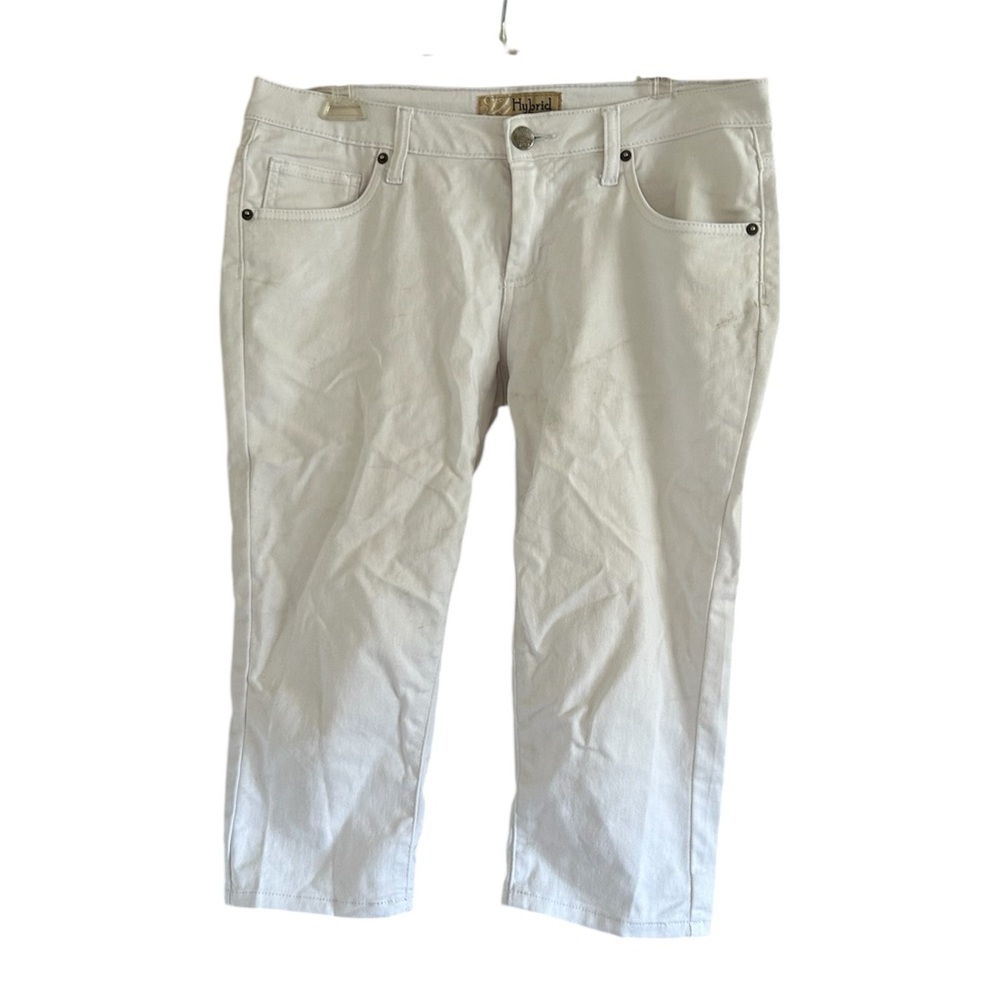 Hybrid & Company White Size 11 Jean Capri Pants